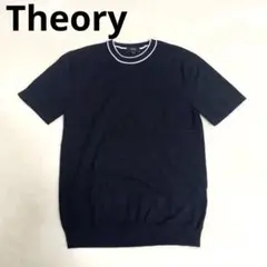 23SS Theory セオリー ブラック クルーネックニット M 半袖