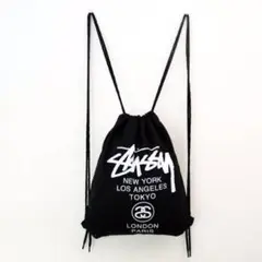 Stussy ドローストリングバッグ ブラック