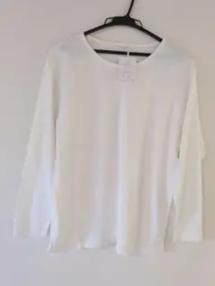 新品タグ付きALLES KLAR ホワイト 長袖Tシャツ M