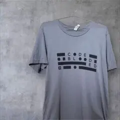 【CANVAS】グレー CODED BLOODED Tシャツ 半袖 M 古着