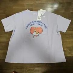 PEANUTS Tシャツ 160サイズ ラベンダー