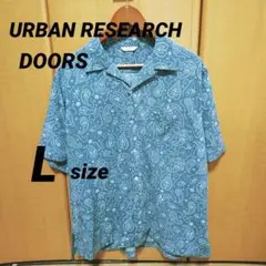 【美品】URBAN RESEARCH DOORS ペイズリー 半袖シャツ L