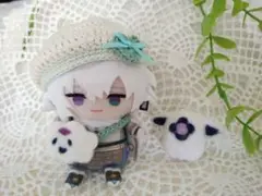 にじさんじ　にじパペット　叢雲カゲツ　ベレー帽＆わたくもくんポシェット　にじぱぺ