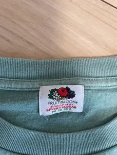 ビンテージ　ミントグリーン　Fruit of the loom ポケT