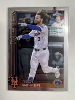 Jesse Winker NewYork Mets Chrome 2025