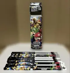 レトロ　スーパーマリオ　かきかた　ナノダイヤ　えんぴつ　2B 1ダース　三菱