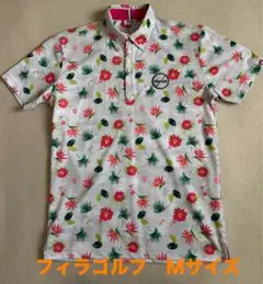 美品 フィラゴルフ ポロシャツ シャツ 半袖 ゴルフ ゴルフウェア