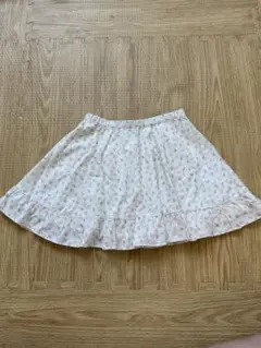 [未使用に近い]Bonpoint チェリープリント コットンスカート 4A