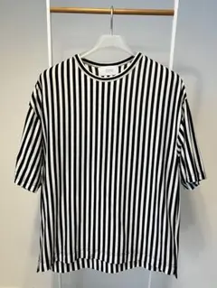 STUDIOUS ストライプオーバーサイズTシャツ