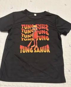 イタリアンブレインロット　トゥントゥントゥンサフールTシャツ 130cm 黒