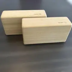 【値下げ】ヨガブロック 2個セット 木製