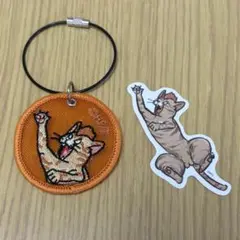 山本猛虎 メッシュ刺繍キーホルダー ステッカー