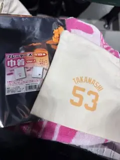 ジャイアンツ　プレイヤーズ巾着　高梨雄平 53