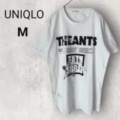 ユニクロ UT メンズ 半袖 Tシャツ M ホワイト フロントプリント 訳あり