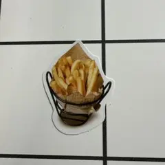 フライドポテト ステッカー ミニチュア