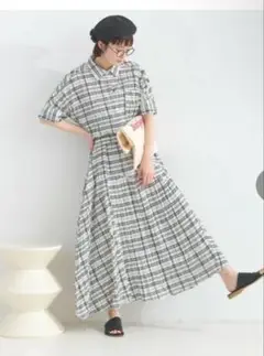 ルピリアン　PUミックススティッククリンクル ロングスカート