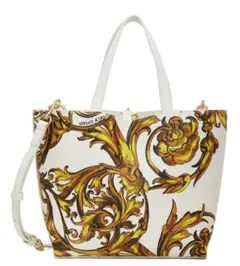 【新品未使用】 VERSACE JEANS COUTURE トートバッグ 白