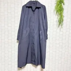SAYORAN 【11号】 ベルテッド薄手ロングステンカラートレンチコート 綿