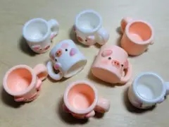 31. 豚コップ デコパーツ