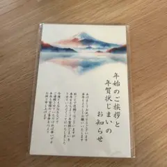 ❤️ラスト１点❤️ 年賀状じまい 葉書 10枚　富士山　年始のご挨拶　謹賀新年