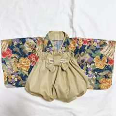 ベビー袴　ハンドメイド　70〜100 百日祝い　袴ロンパース