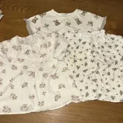 花柄 半袖シャツ 100cm 3点セット