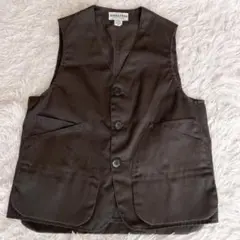 良品★ササフラス　ランドスケーパー　ベスト　メンズ　チャコール系　S