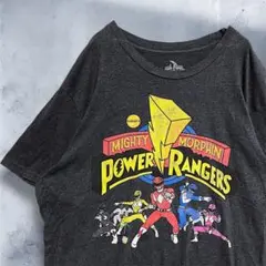 BFKA キャラTシャツ 古着 グレー パワーレンジャー スーパー戦隊 ヒーロー