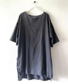 studio CLIP ダークグレー Tシャツチュニック