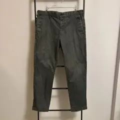 ユニクロ チノパン ストレートタイプ グレー W86cm