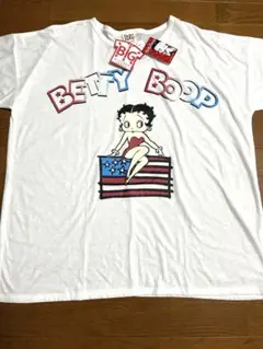 新品★ BETTY BOOP Tシャツ　ホワイト　ベティちゃん　オーバーサイズ