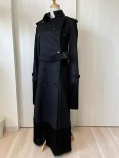 BURBERRY 2020 バーバリー フリンジ カシミヤ トレンチ コート