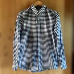 gap ギャップ　メンズ　青ギンガムチェック サイズXS 長袖　綿100%