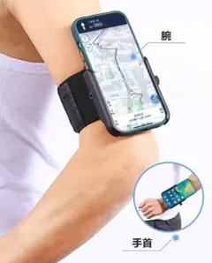 360°回転式 ランニング 腕ホルダー 約4-7インチのスマホに対応