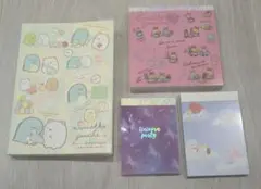 すみっコぐらし BT21 メモ用紙セット 4点