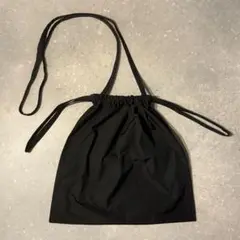 formuniform フォームユニフォーム ショルダー付巾着バッグ ブラック