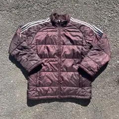 00s adidas ブルゾン ブラウン 三本線 M