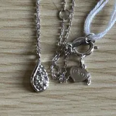 ネックレス　K10WG D0.03 0.73g