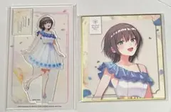 ヘブンバーンズレッド　カラオケの鉄人　アクスタ　ミニ色紙　蒼井えりか　2点セット