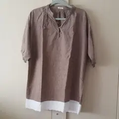 レース切り替えチュニック　新品