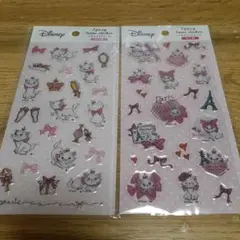 ディズニー　おしゃれキャット　マリーちゃん　エポキシラメシール　2点セット