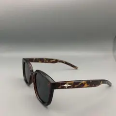 ウェリントン型　サングラス べっこう柄　UVカット 伊達メガネ風 メンズ