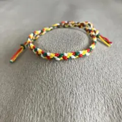 ミサンガ　アンクレット　赤　黄色