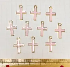 クロス　エナメルチャーム　10個
