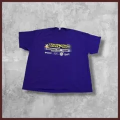US古着 GILDAN ギルダン プリント Tシャツ半袖 パープル 3XLサイズ