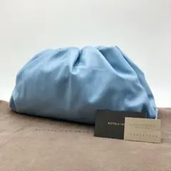 未使用・付属品完備✨ボッテガヴェネタ クラッチバッグ ザ ポーチ アイスブルー