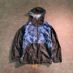 6TLA1【MUST BE SPORT】総柄　フード付きジャケット　古着used