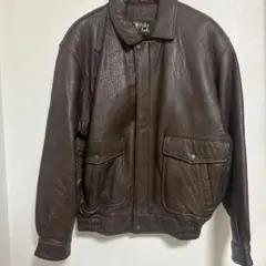 90s POLO CLUB レザーフライトジャケット ファー 2way A-2 90s POLO CLUB レザーフライトジャケット ファー 2way A-2
