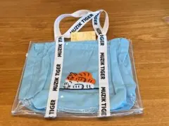 ムジークタイガー　クリアトートバッグ　ホワイト　MUZIK TIGER