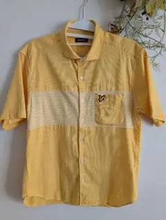 ✨Lyle & Scott イエロー 半袖シャツ LL✨